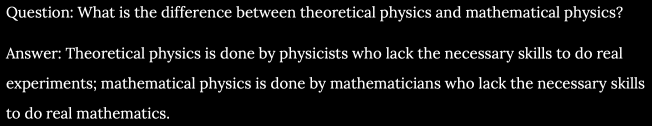 mathematicians view of physicists 
